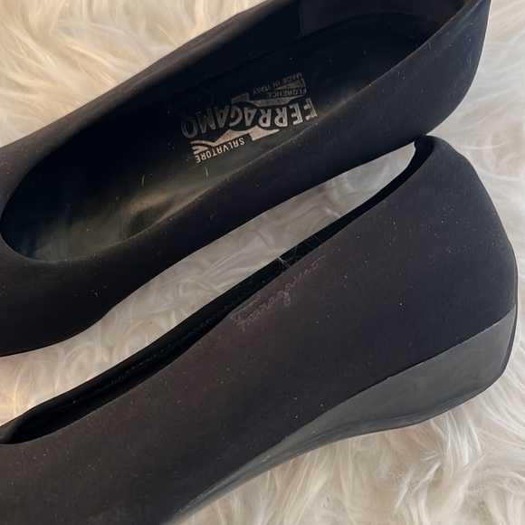 Ferragamo shoes black flats Size 9 - Picture 2 of 5